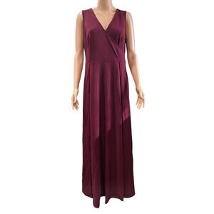 Mushare XL Burgundy Sleeveless Dress Women's Wedding Guest